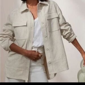 Banana Republic Hopsack Shirt Jacket